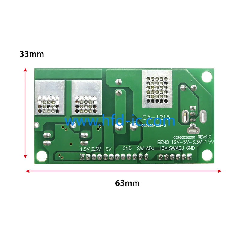 CA -1215 12V- 5V - 3.3V - 1.5V LCD repair tool step down dc-dc LED TV voltage switch converter board led power supply module