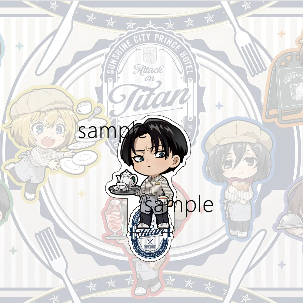 حار أنيمي هجوم على تيتان 10 سنتيمتر الاكريليك الدائمة إرين ميكاسا ليفي Erwin أرمين عمل أرقام نموذج سطح المكتب الديكور حامل هدية #3