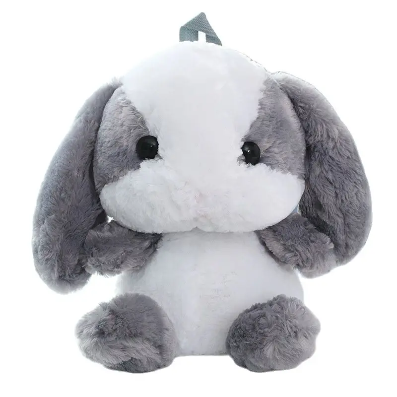 Bolsa de conejito de orejas largas de conejo de peluche, juguetes de peluche, mochila para Niños, Niñas