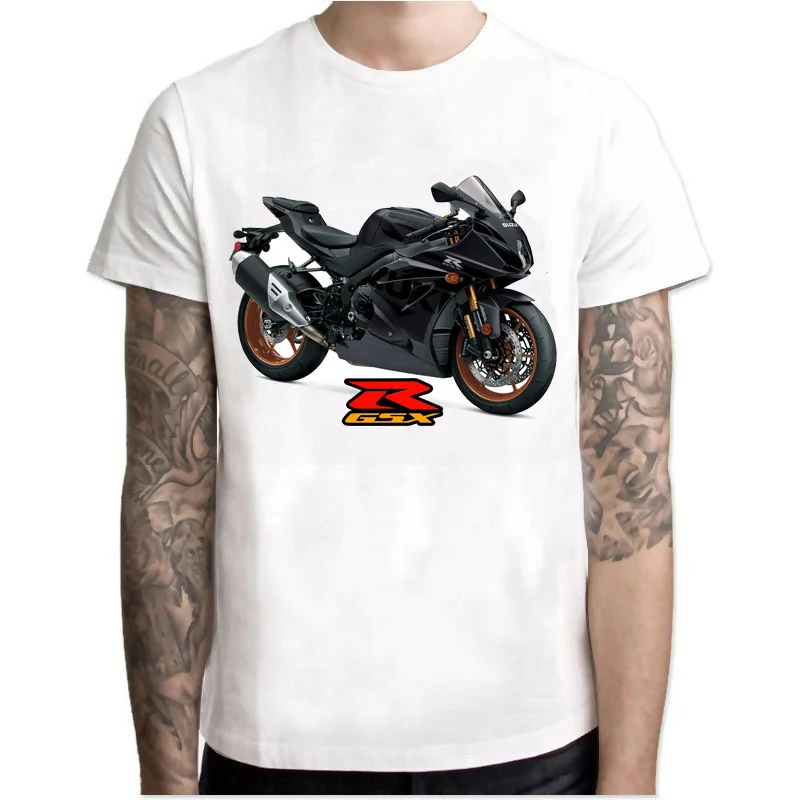 GSXR R1000 GS Adventure Motorcycle Legend T-Shirt Summer Men Short Sleeve Man White Casual T-shirt Hip Hop Boy Riding Sport Tees