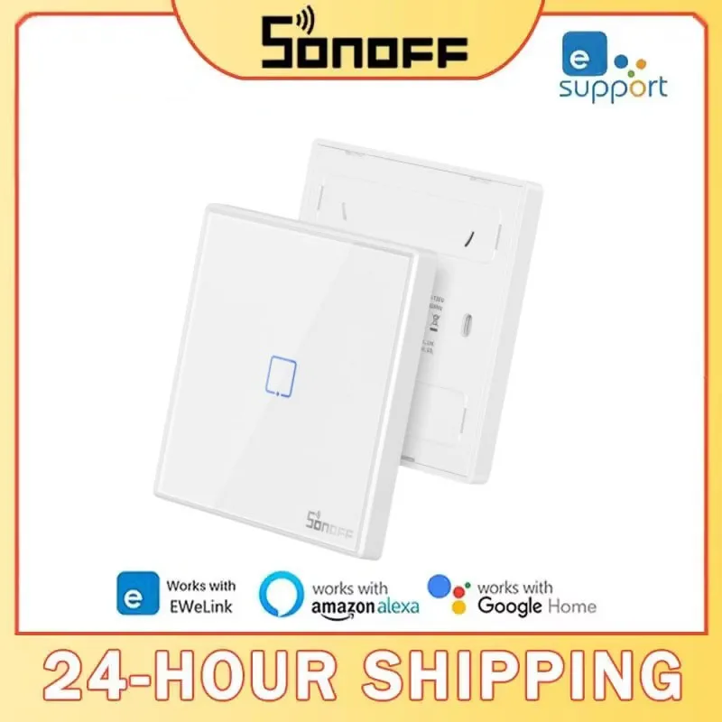 Itead SONOFF T2 RF Switch 1/2/3 Gang Wireless Wall Touch Light Switch Support T2EU-RF Remote Control Alexa Smartthings Alice