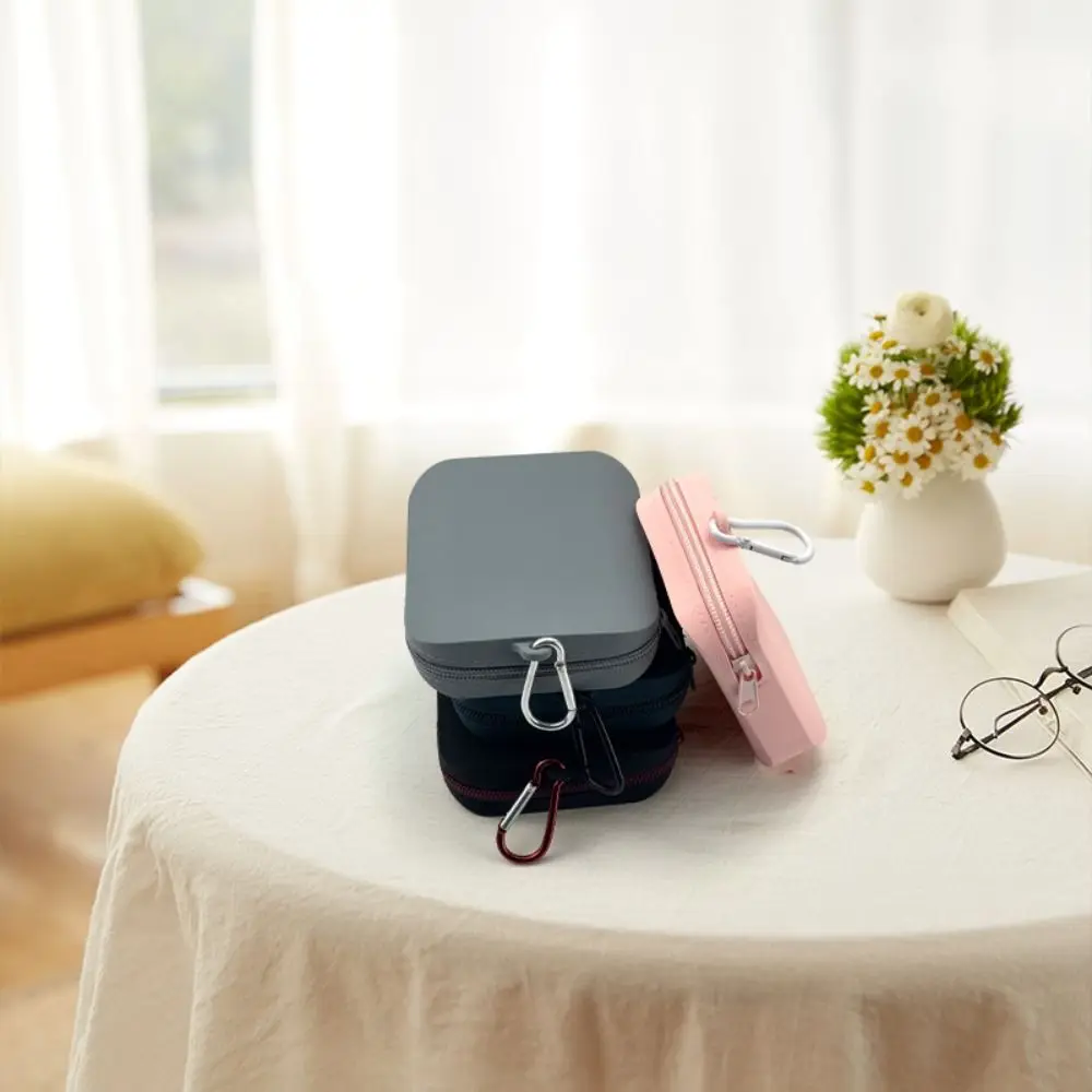 Solid Color Silicone Cosmetic Bag Contrast Color Coin Purse Multifunction Storage Bag Rectangle Large Capacity Small Item Bag