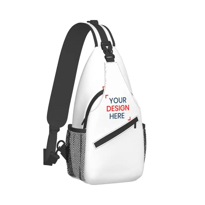 Custom Customize Logo Sling Chest Bag Customized Your Design Here Shoulder Crossbody Backpack for Men Traveling Daypack