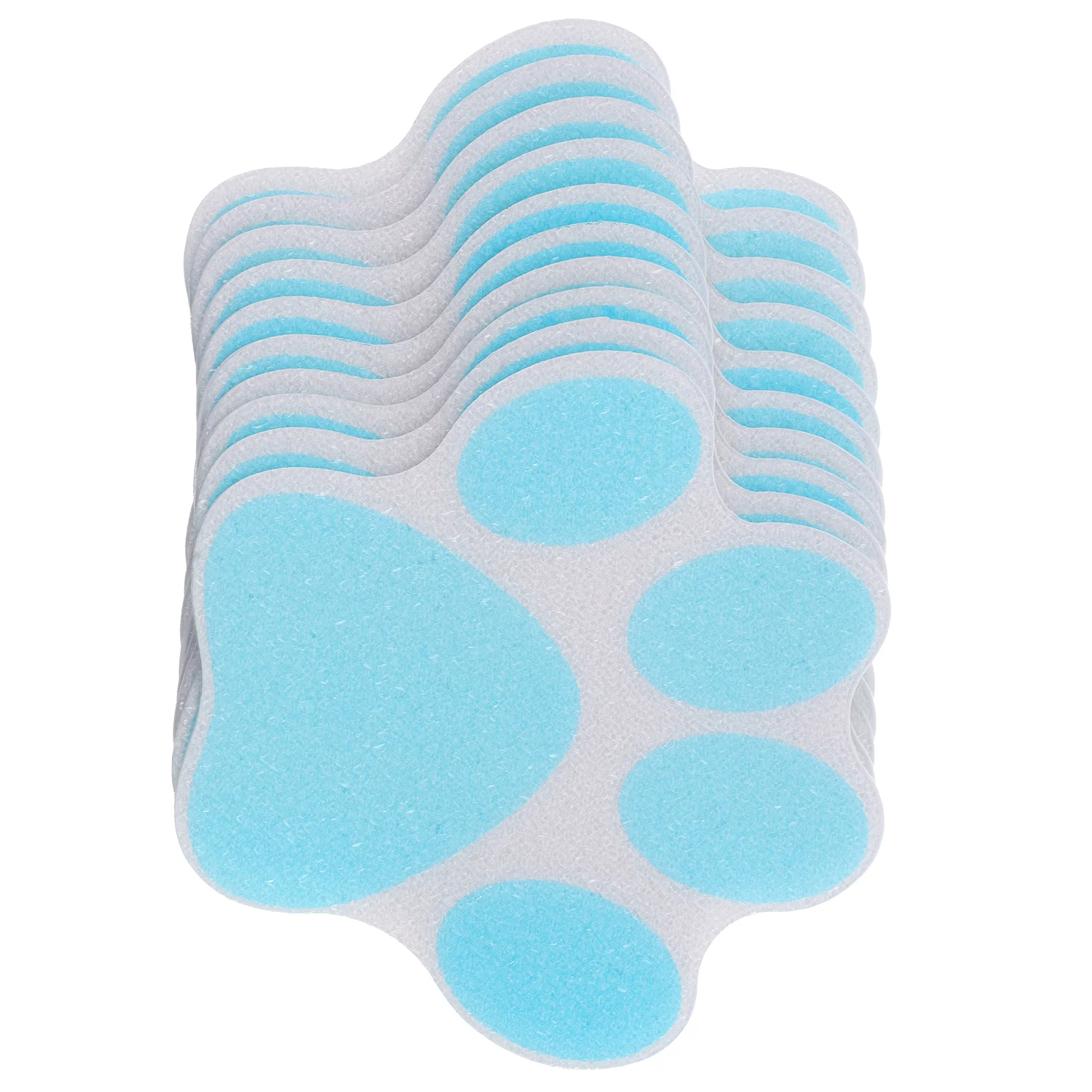 10 Pcs Bath Mat Bathtub Footprint Anti-slip Stickers Shower Non-slip for Adults Aldult Blue Floor