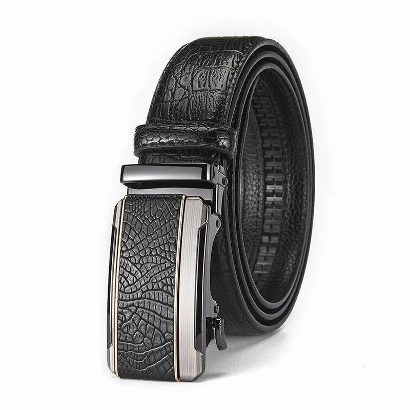 Мужской высококачественный ремень из сплава с автоматической пряжкой из сплава, модный поясной уплотнитель, трансграничный кожаный аксессуар