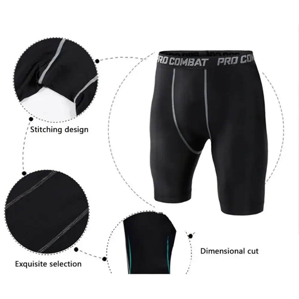 Spodenki kompresyjne Męskie Spandex Spodenki sportowe Legginsy do koszykówki Trening sportowy Bieganie Wydajność Bielizna basenowa