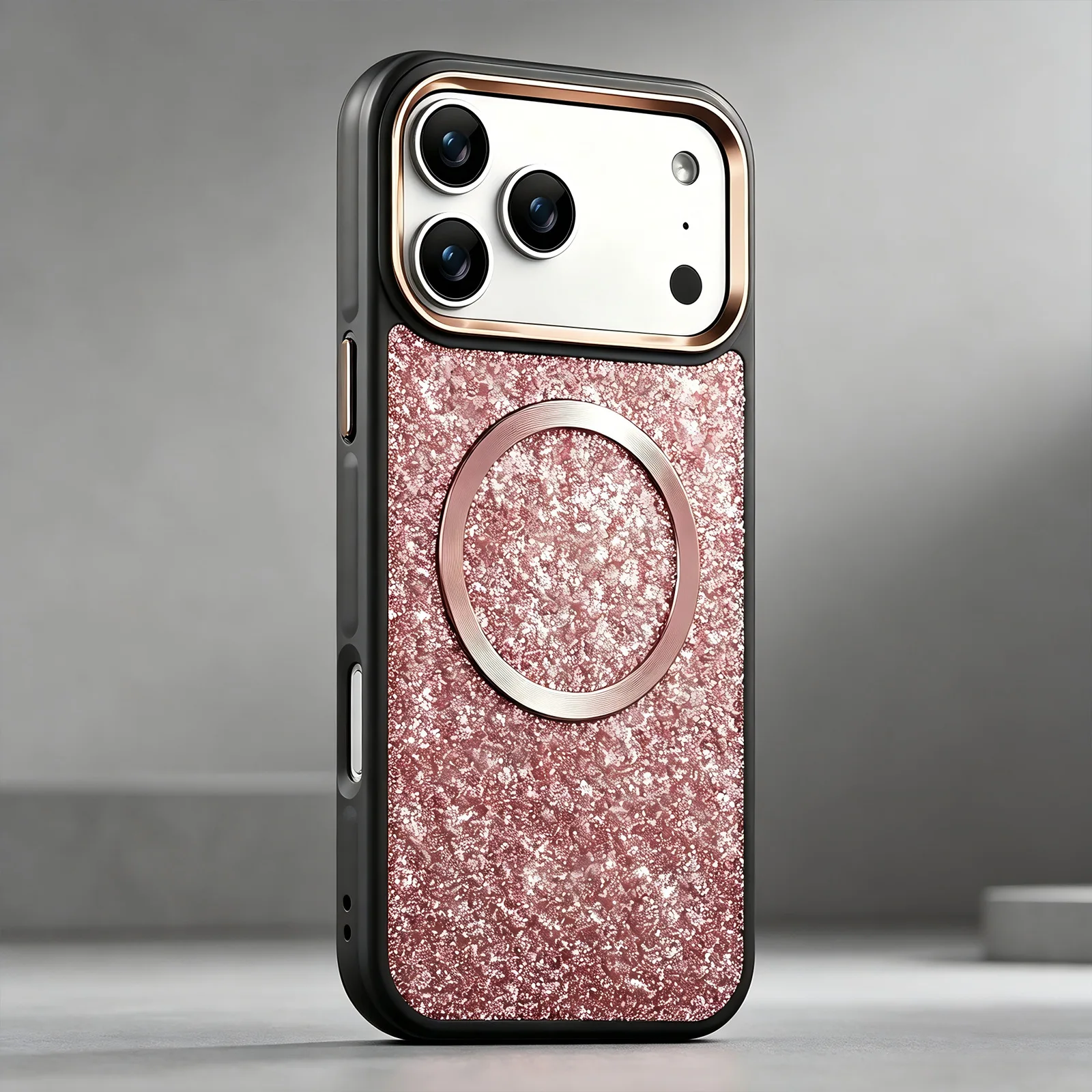 

Luxury Bling Sequin Glitter For Magsafe Magnetic Case For iPhone 17 Air 16 15 14 13 Pro Max 17Pro Max Armor Shockproof Cover