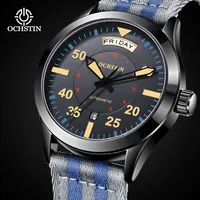 OCHSTIN Business Man Wristwatch Automatic Mechanical Male Clock Top Brand Luxury Sport Military Nylon Date Week Men Watch 62028