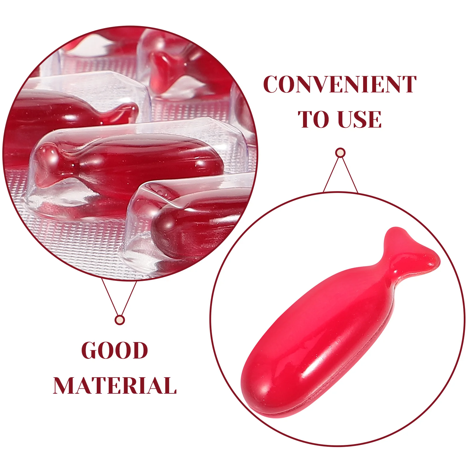 10 Pcs Bathroom Decorations Fake Blood Capsules Halloween Present Cosplay Edible Red Prop