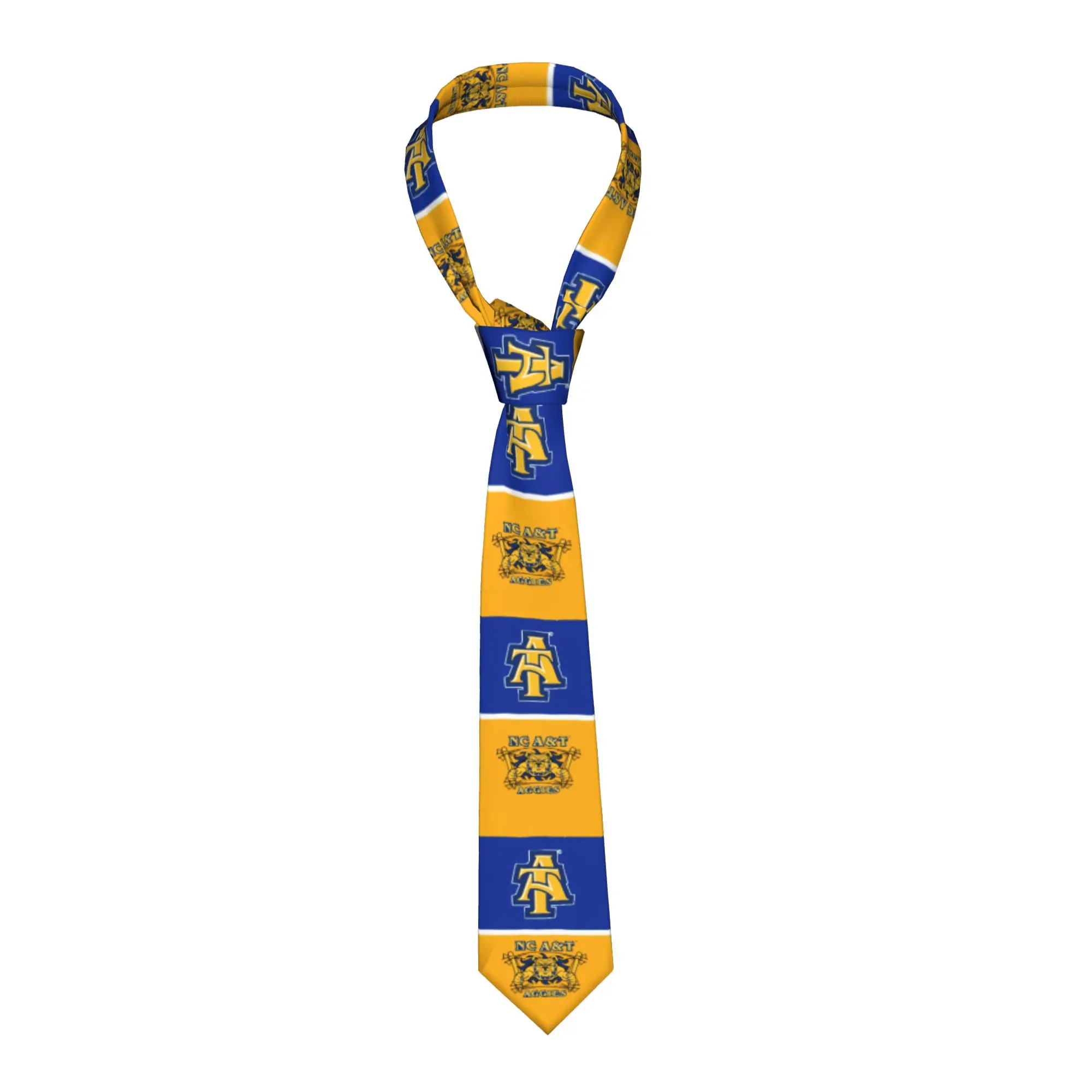 Formal NC A&T HBCU Fraternity Aggies Bulldog  Neck Tie for Business Mens  Neckties