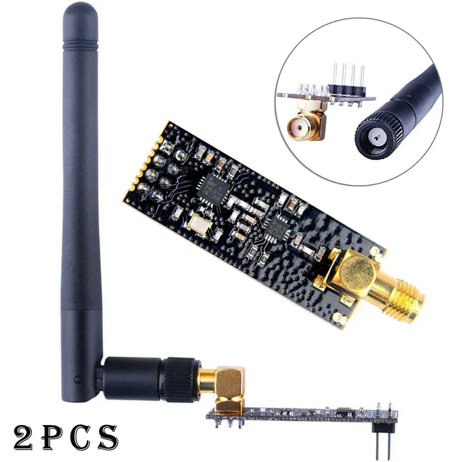 2 Set For SMA Antenna &for L-N-A Module NRF24L01+ PA For LNA  For SMA Antenna 2.4ghz Wireless Transceiver For Arduino Compatible