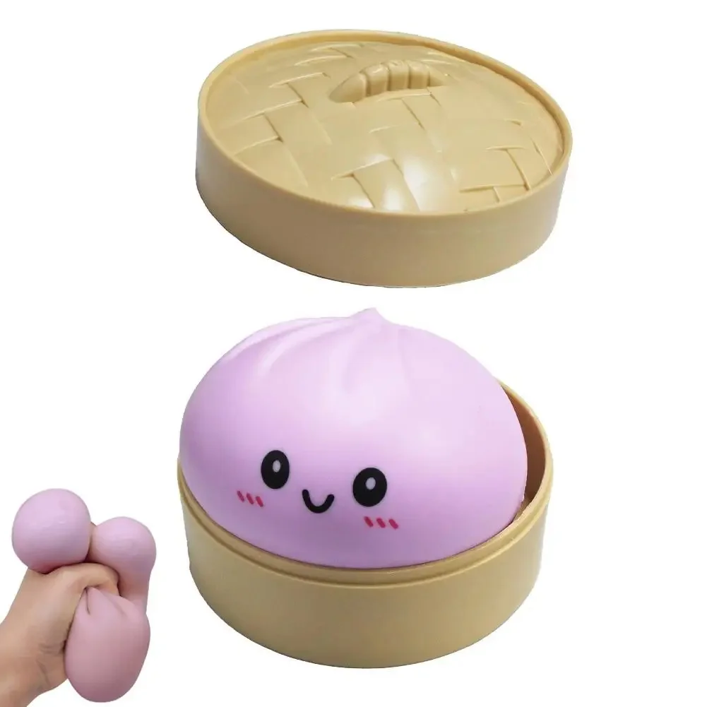 Reuze Jumbo Dumpling Squishy Speelgoed met Stoomfunctie, een anti-stress knijp-speelgoed voor ontspanning en sensorische spelletjes