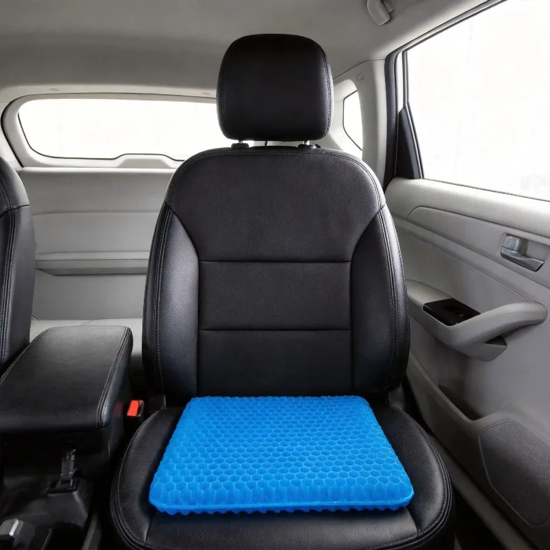 Summer Car Seat Breathable Honeycomb Designed Decompression Car Gel Seat Cushions Back Tailbone Pain Home Office Wheelchair