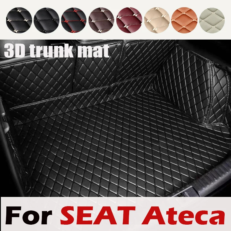 Car Rear Trunk Mats For SEAT Cupra Ateca KH7 2016~2023 5seat Waterproof Cargo Tray Trunk Carpet Tapis De Voiture Car Accessories