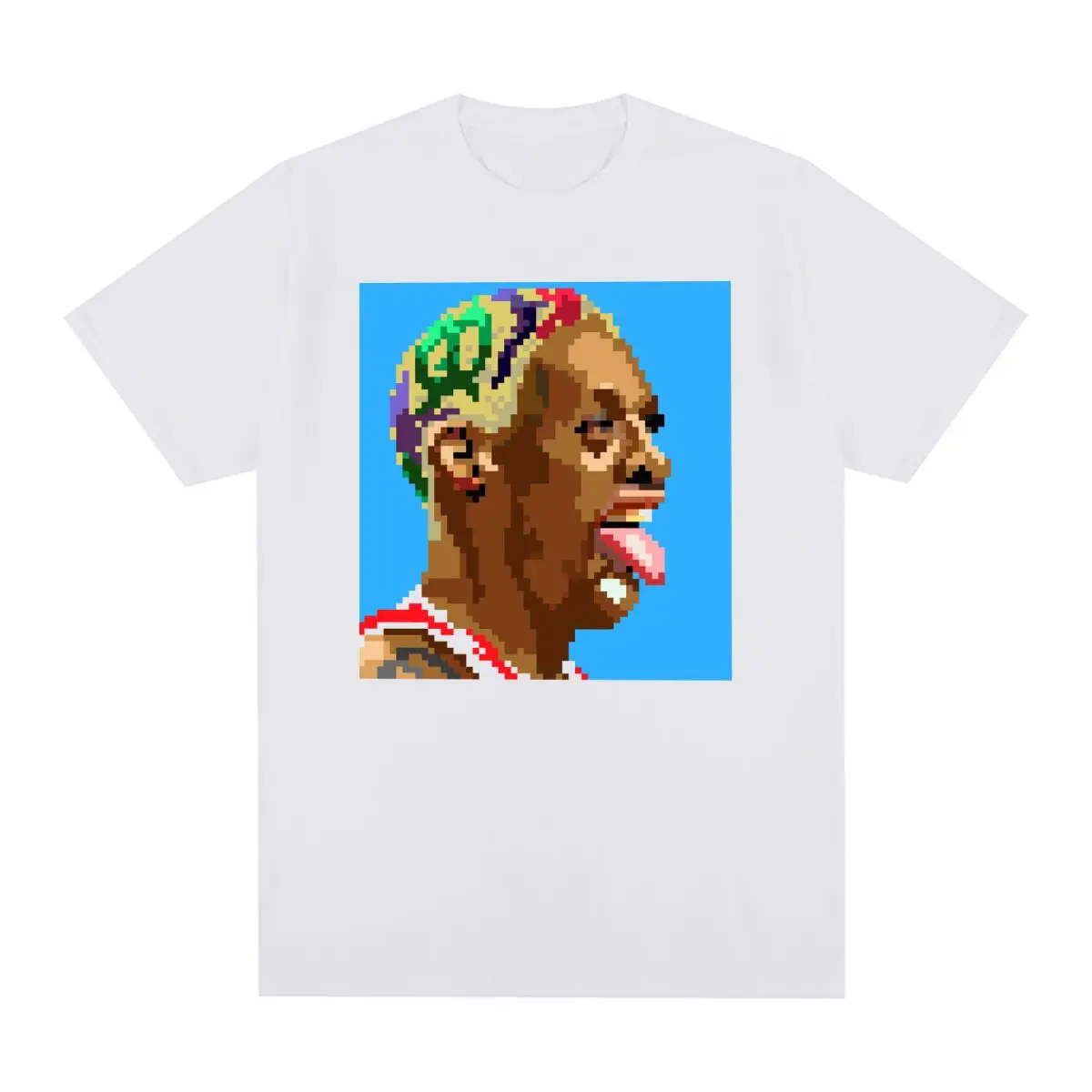 

Dennis Rodman Graphic Harajuku Vintage T-shirt Hip Hop Streetwear Cotton Men T shirt New Tee Tshirt Womens Tops