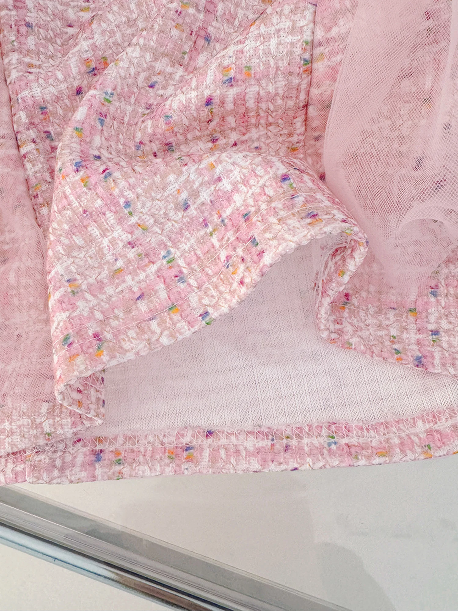 فستان الأميرة توتو الجميل للفتيات الصغيرات بأكمام طويلة مع فيونكة منقوشة من التل تويد فستان ربيع الخريف للارتداء اليومي وحفلات أعياد الميلاد