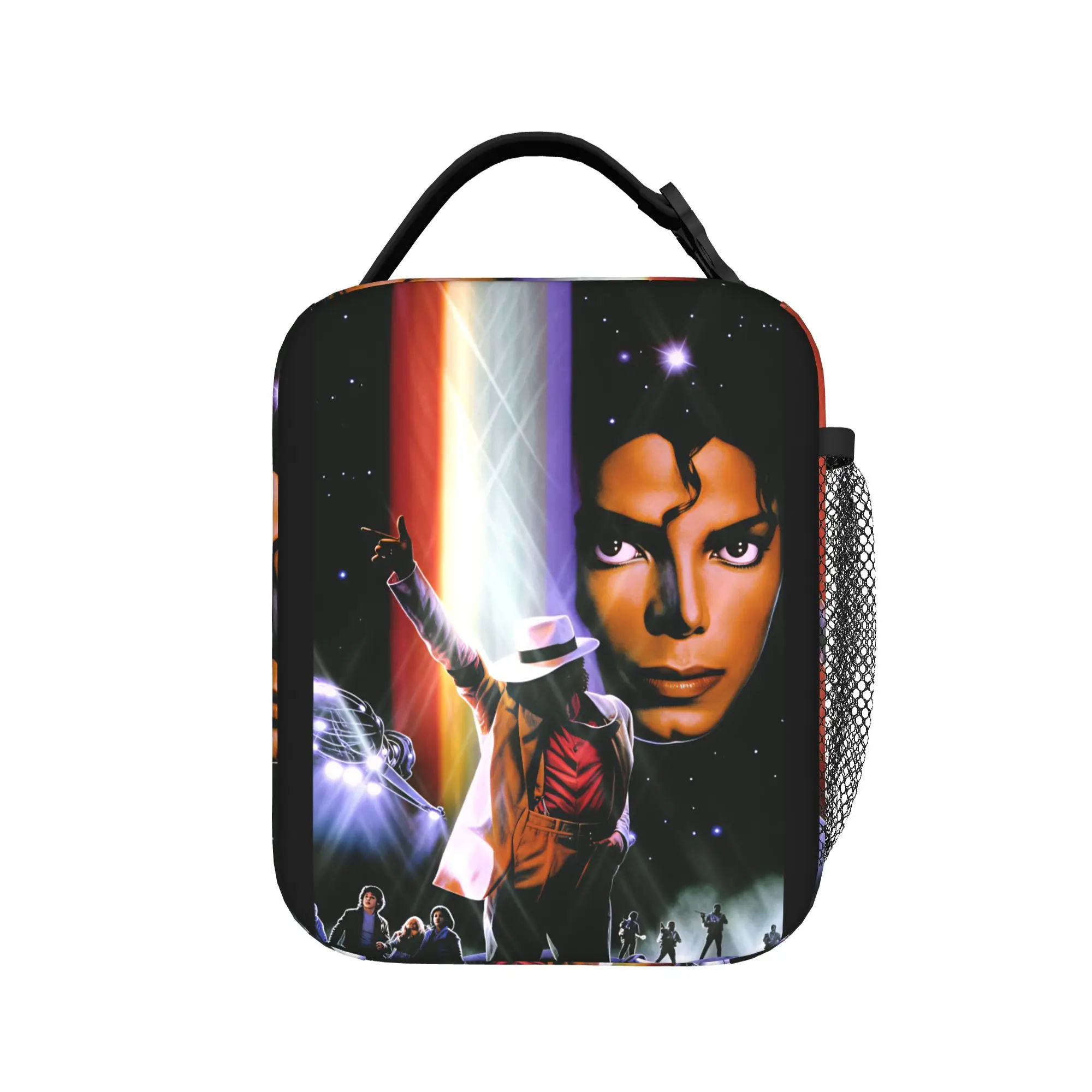 Michael Jackson Lunch Bag  Casual Lunch Box Outdoor Picnic Portable Thermal Tote Handbags For Men Oxford Custom Cooler Bag