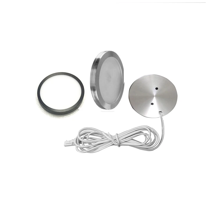

new design under led puck light dimming 3000k have a switch built-in sensor cabinet lighting 6pacs/kits