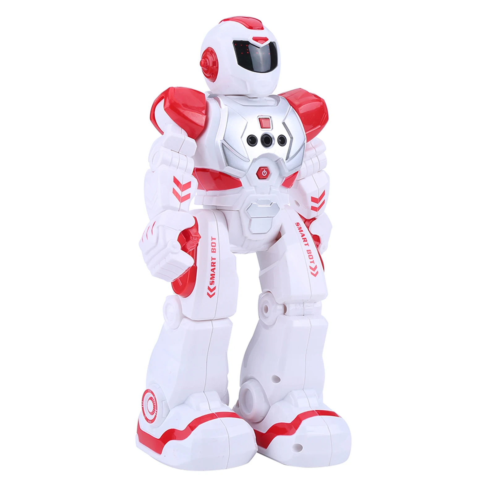 Kid Remote Control Intelligent Robot Gesture Sensor Singing Dancing Educational Toy (Red)