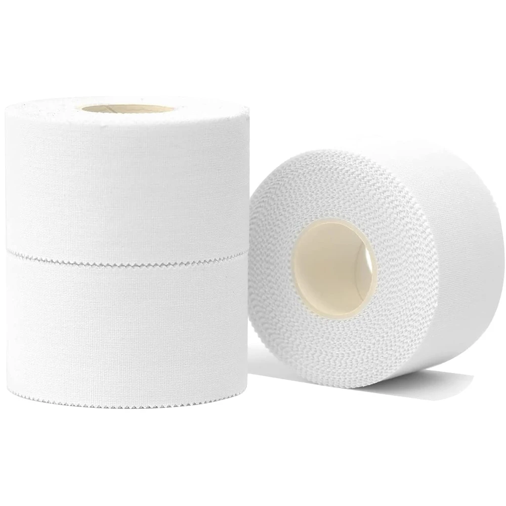 1 rouleau de ruban de sport blanc – solide, facile à déchirer, sans résidus |   Entraînement et soutien des blessures