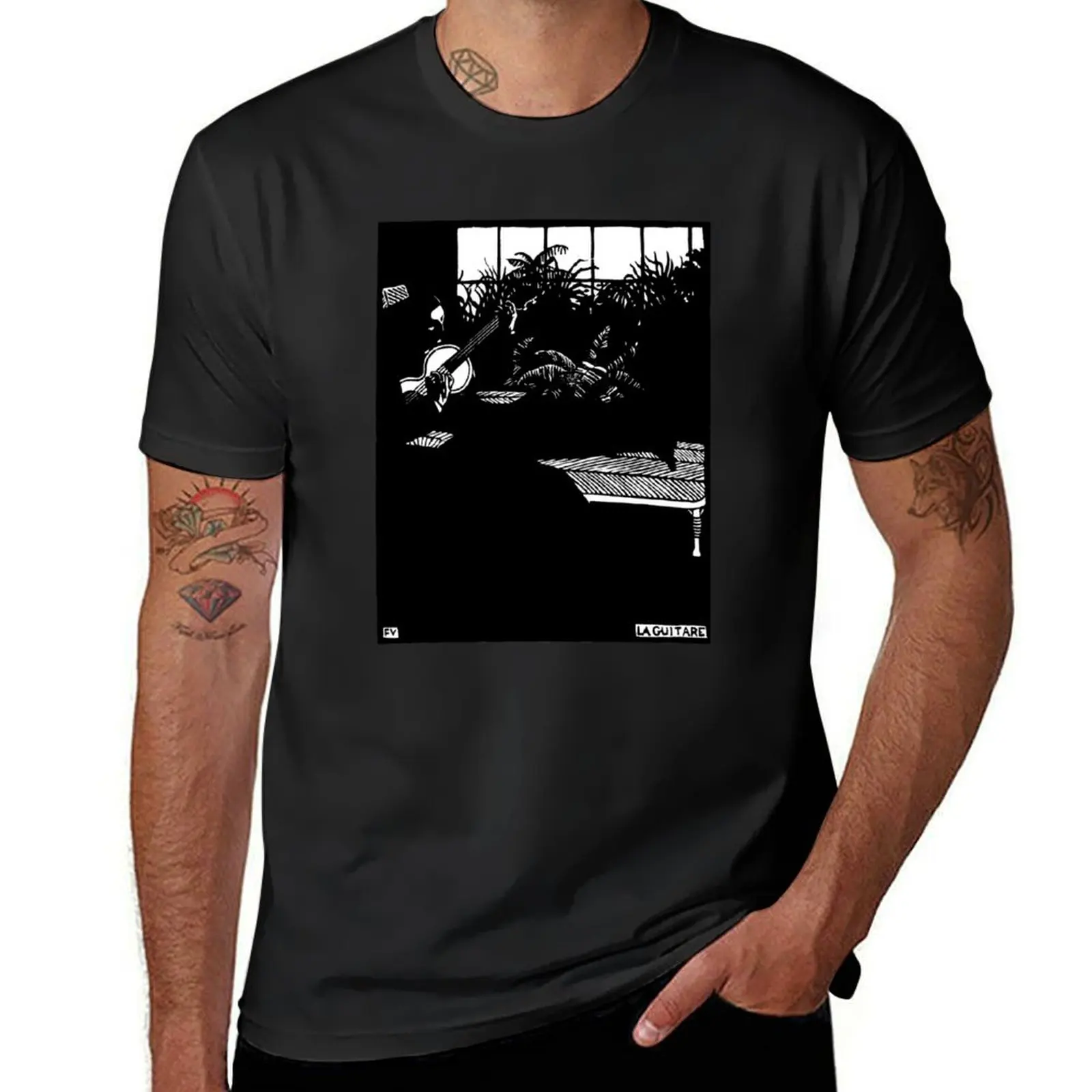 

Félix Vallotton - The Guitar T-Shirt graphic shirts blue lock cheap stuff mens t shirts pack