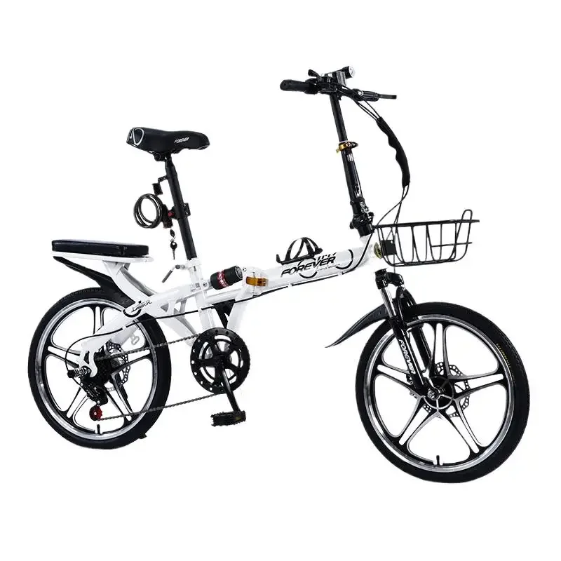 Folding Bicycle Light Portable Bicycle 20 Inch 16 Inch Small Variable Speed Adult Students Male and Female Walking Bike