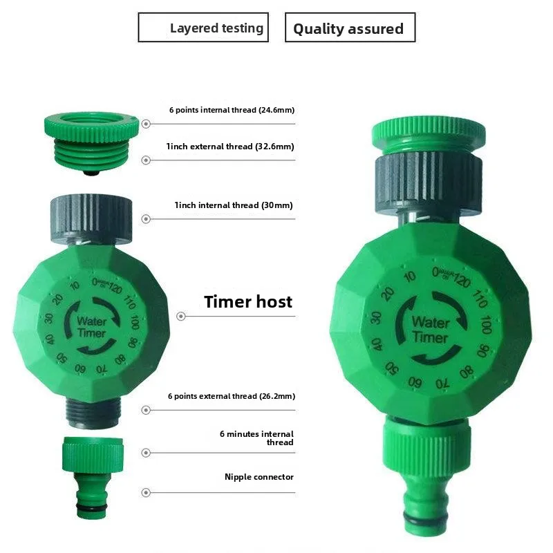 Mechanical Garden Water Timer Adjustable Max 2Hours Irrigation Controller Outdoor Plant Watering Regulator Factory Direct Supply