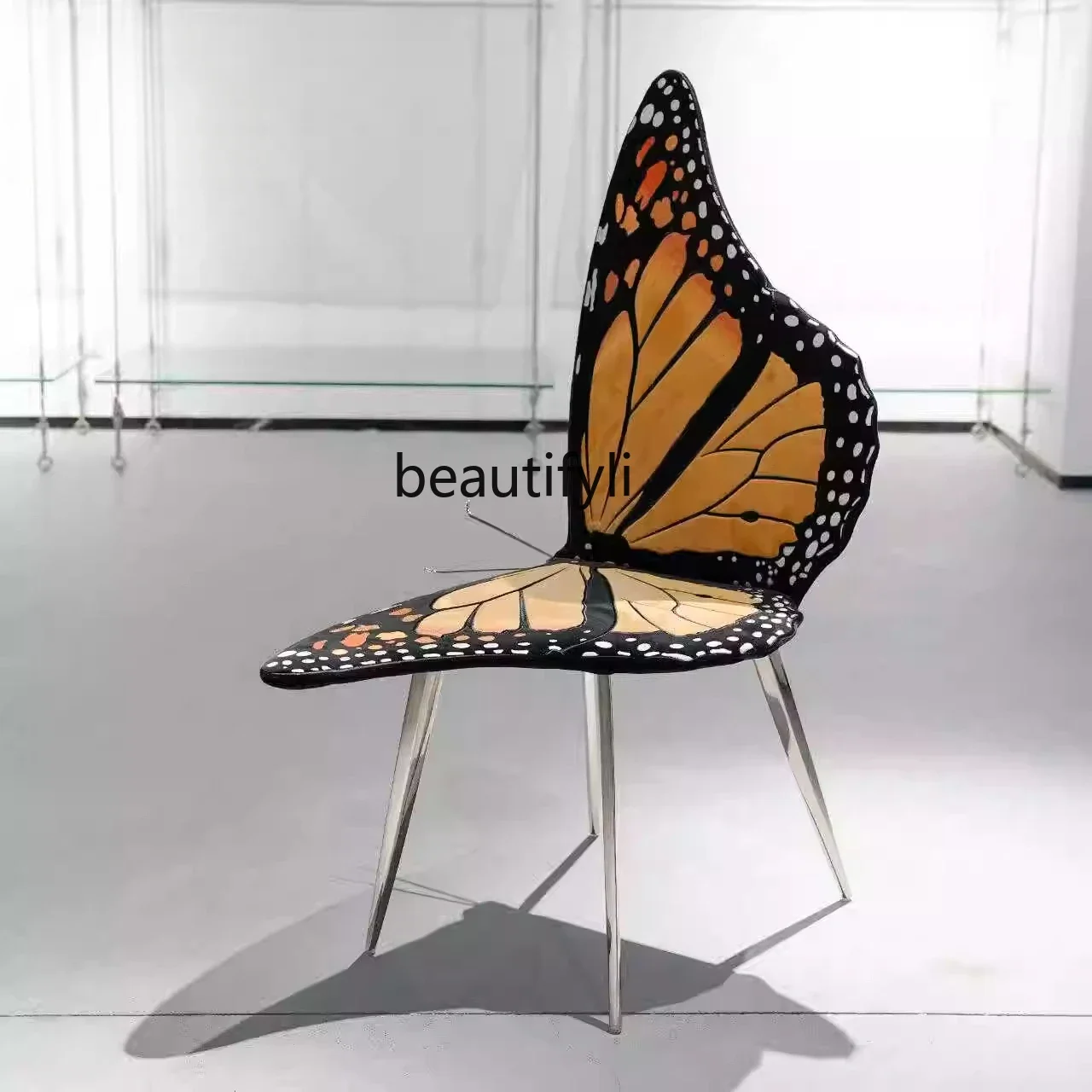 F Nordic modern high-end personality leisure chair designer creative art butterfly chair living room home single chair