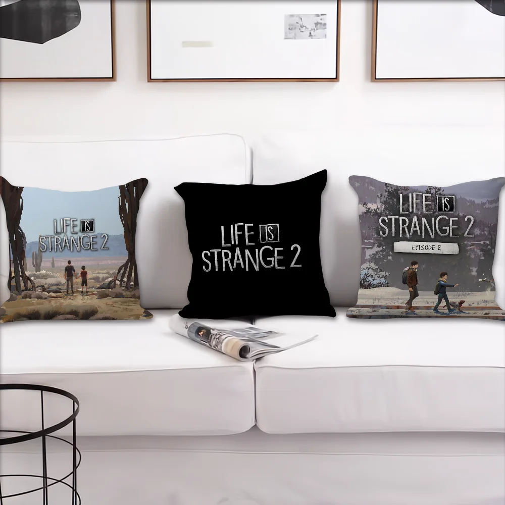 Life is Strange 2 Video Game cushion cover Pillow Case Sofa Bedroom Living Room Office Bedside Table Backrest Printing Square