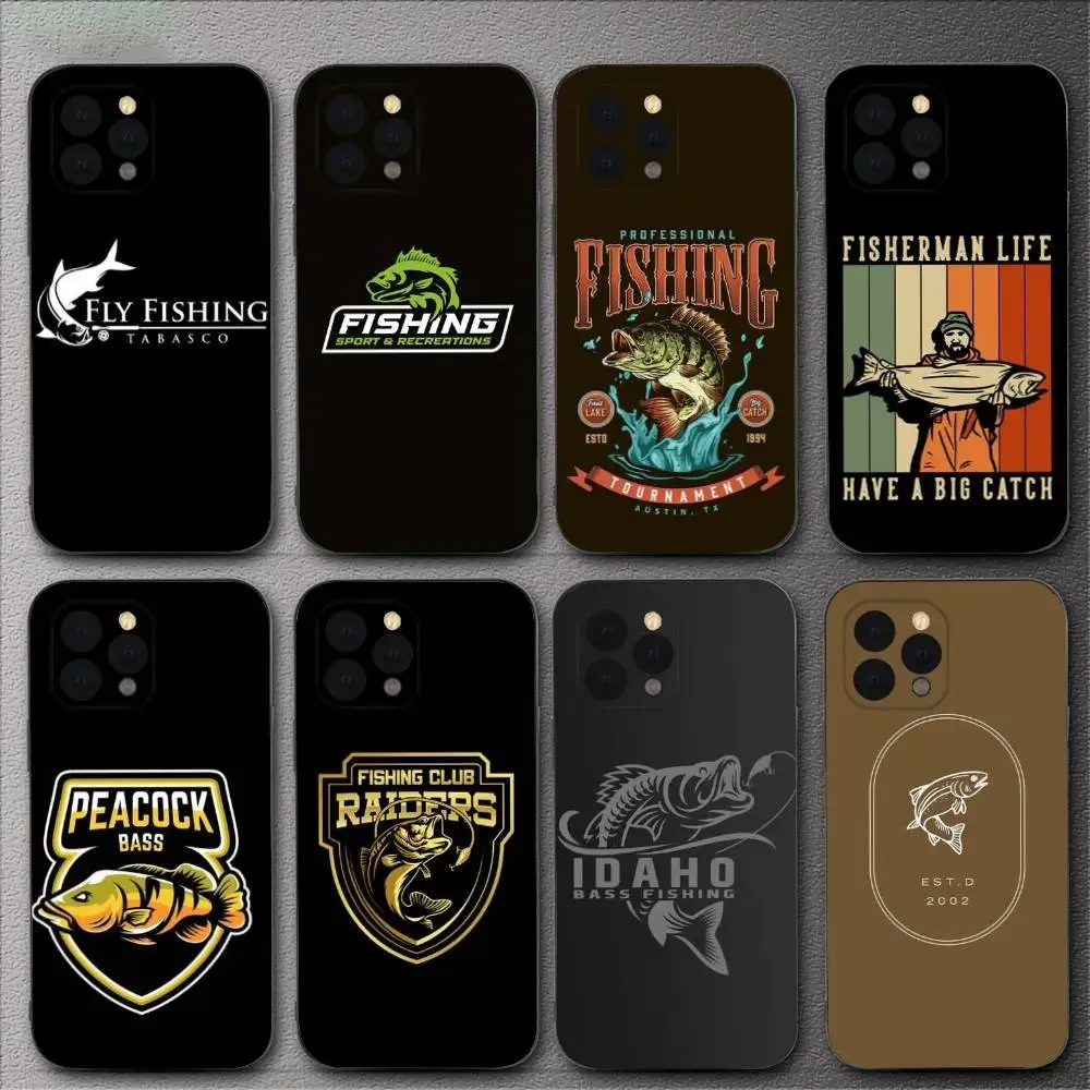 

Nash Fishing Logo Phone Case For iPhone 16,15,14,13,12,11,XS,XR,X,8,7,Pro,Max,Plus,mini Silicone Black Cover