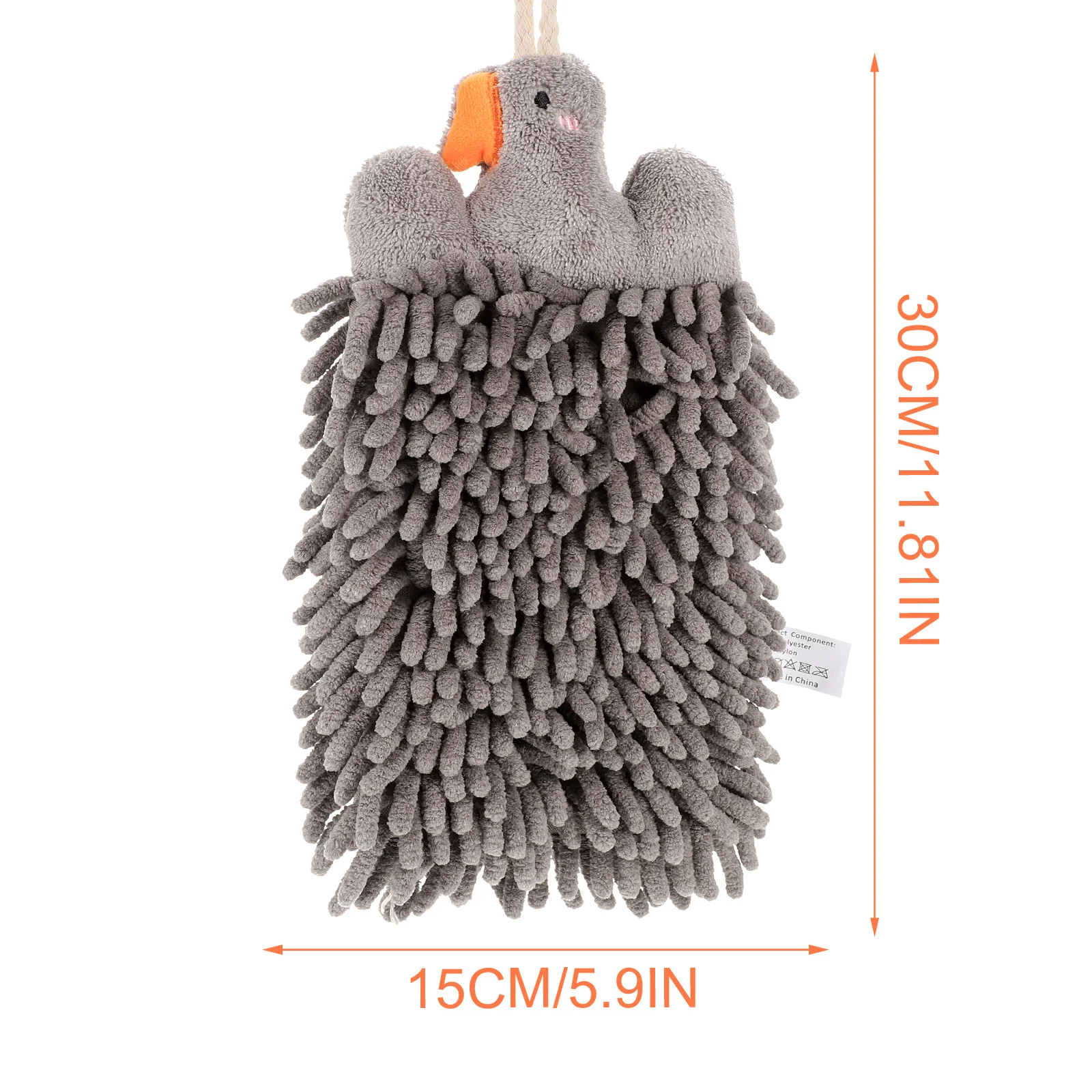 Toalha de mão absorvente de chenille suspensa, secagem para banheiro, cozinha, escritório, toalhas de mão multiuso
