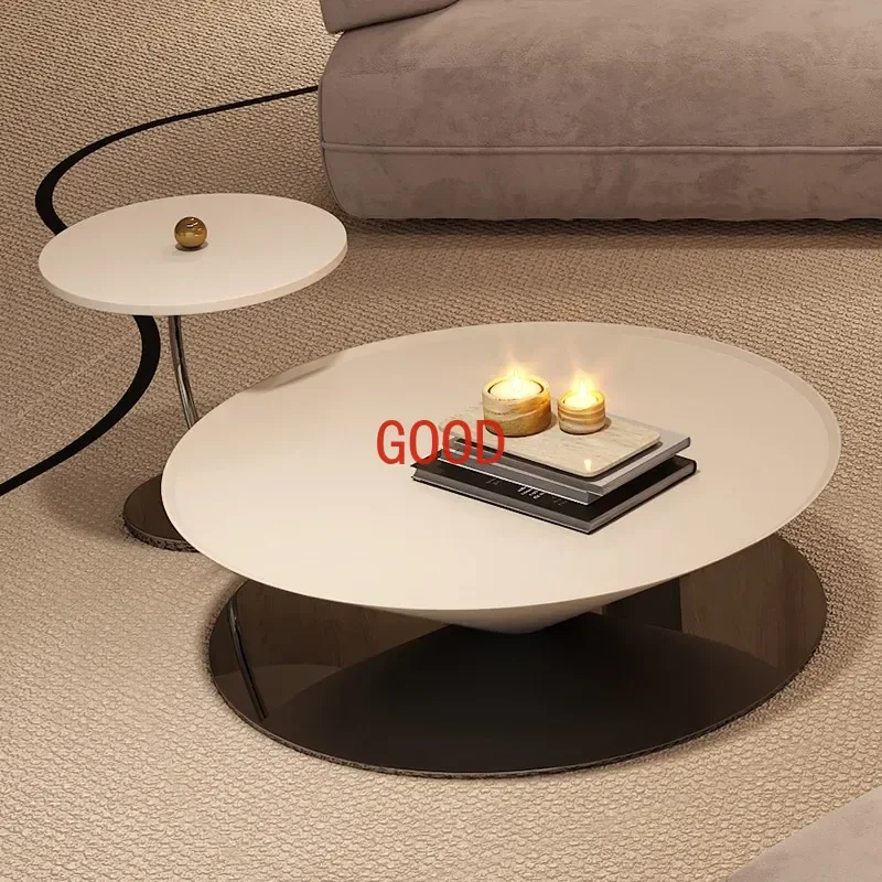 Table Basse Nordique Moderne, Canapé de Luxe Polyvalent, Design de Couloir, Rangement