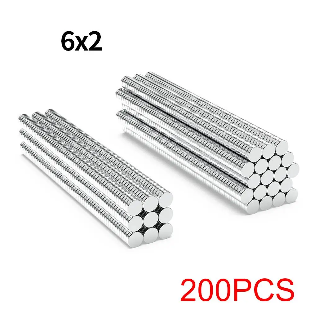 Superstarker Neodym-Magnet N35 NdfeB Permanentmagnet imanes Runde leistungsstarke Magnete Kühlschrankmagnet 2x2/6x2/6x3/10x3