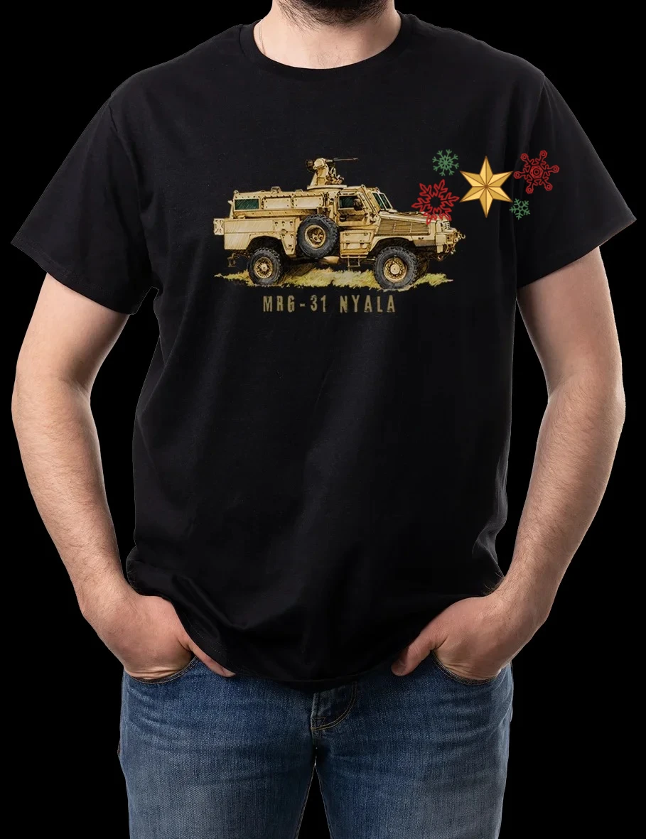 RG-31 Nyala Mine-protected Armoured Personnel Carrier T-Shirt 100% Cotton O-Neck Short Sleeve Casual Mens T-shirt Size S-3XL