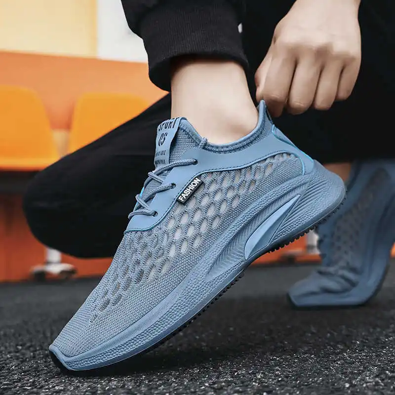 

Мужская летняя обувь на толстой подошве с нескользящей подошвой, повседневные коричневые мужские кроссовки, мужская обувь для бега, спортивная школа, сезонная обувь