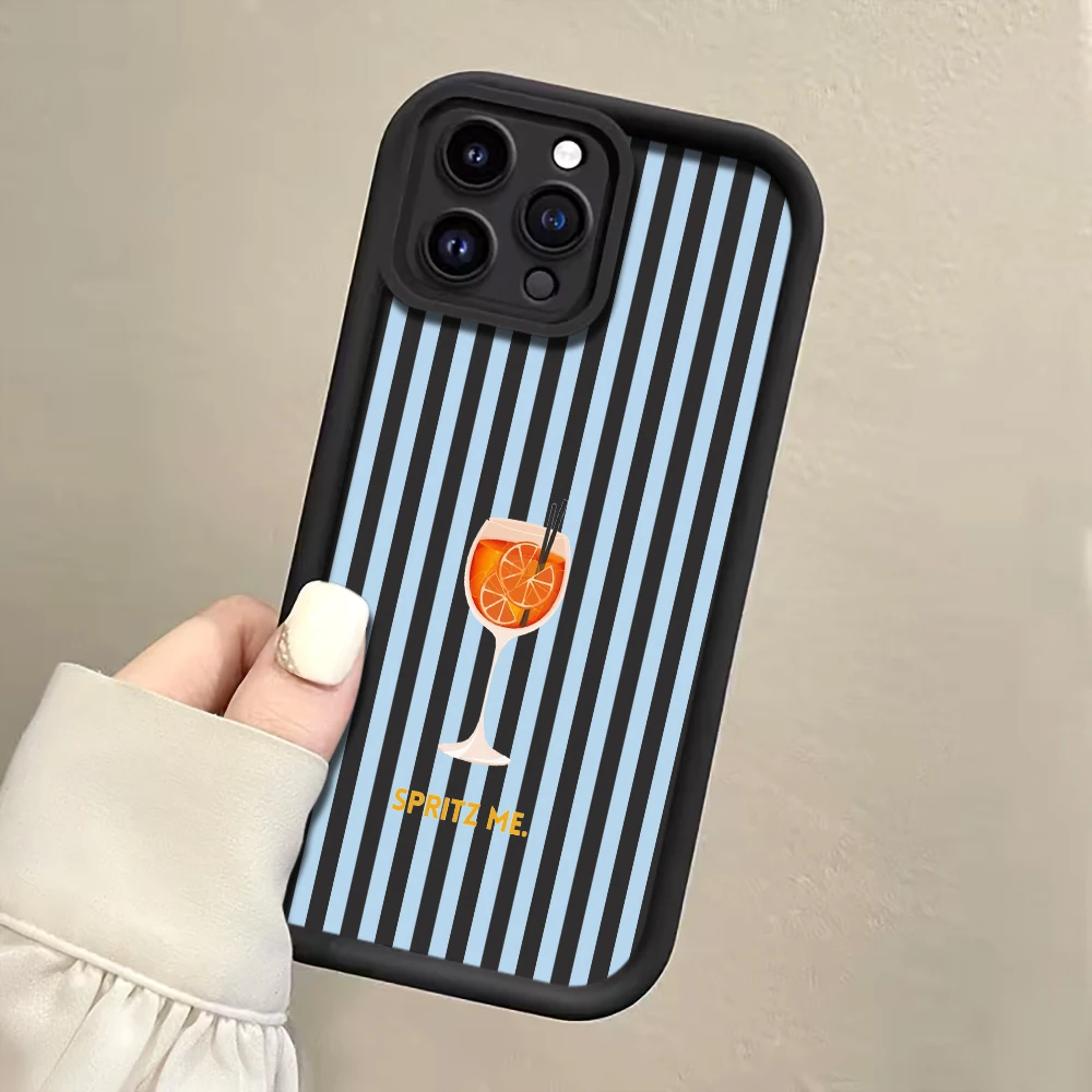 Blaue Streifen-Cocktail-Riemen-Handyhülle für Samsung Galaxy Note 20 Ultra S25 S26 S24 Plus S24 S23 FE S23 S24 S25 Ultra Cover – Detail 5