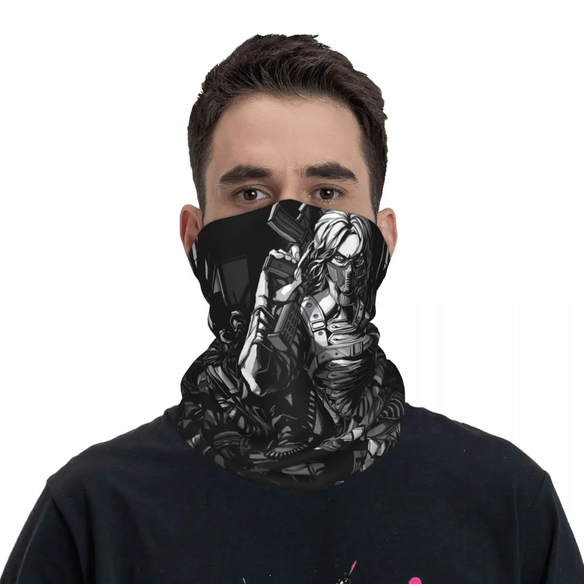 The Squad Marvel Winter Solider Film Bandana Neck ghetta Motocross Face sciarpa multifunzionale copricapo ciclismo Unisex adulto