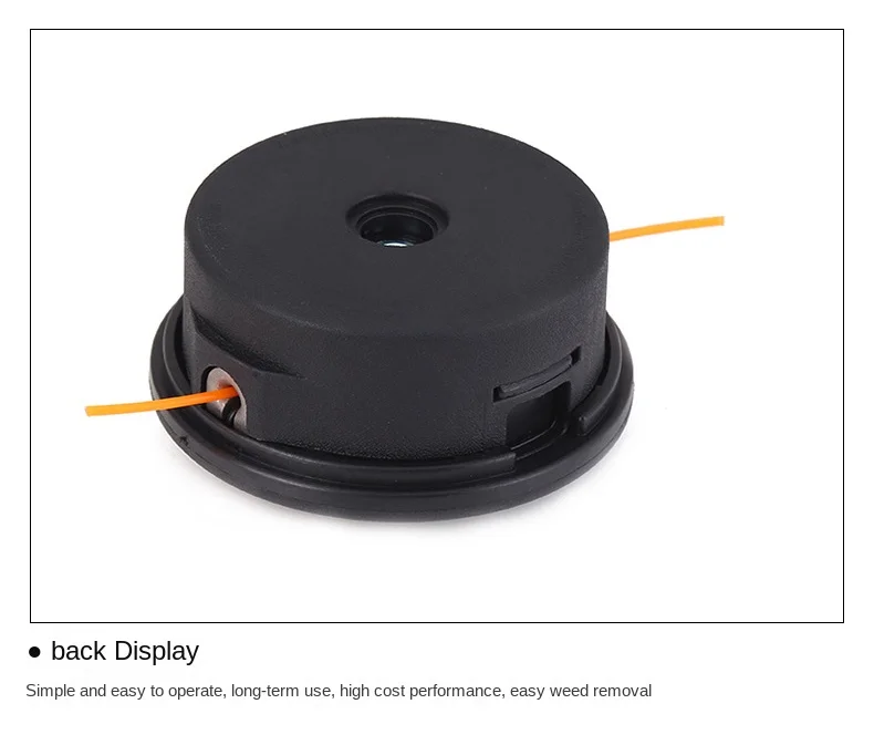 잡초 예초기 브러시 예초기 잔디 트리머 헤드, 알루미늄 나일론 범프 스풀, 잔디 트리머 커터 헤드 스레드 스트리머, 정원 도구