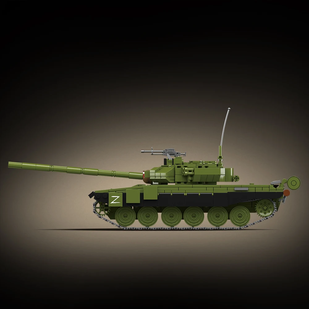 WW2 جنود الجيش العسكري الحرب العالمية 2 T-90 نموذج دبابة قتال رئيسية تجميع اللبنات الطوب للأطفال لتقوم بها بنفسك اللعب هدية #6