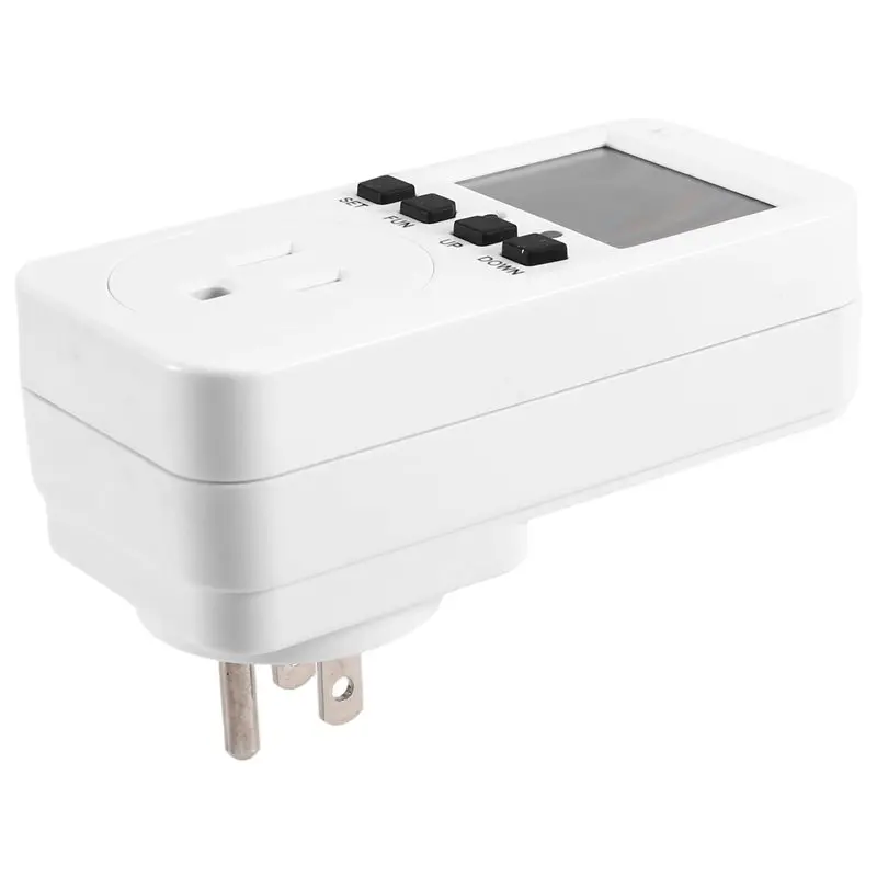 أعلى المطبخ الموقت المخرج 110 فولت الإلكترونية مؤقت رقمي التبديل الولايات المتحدة التوصيل للبرمجة توقيت المقبس مع شاشة الكريستال السائل #5