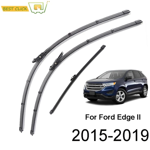 Щетки стеклоочистителя Misima для Ford Edge MK2 2015-2019, комплект дворников переднего и заднего стекла 2016 2017 2018