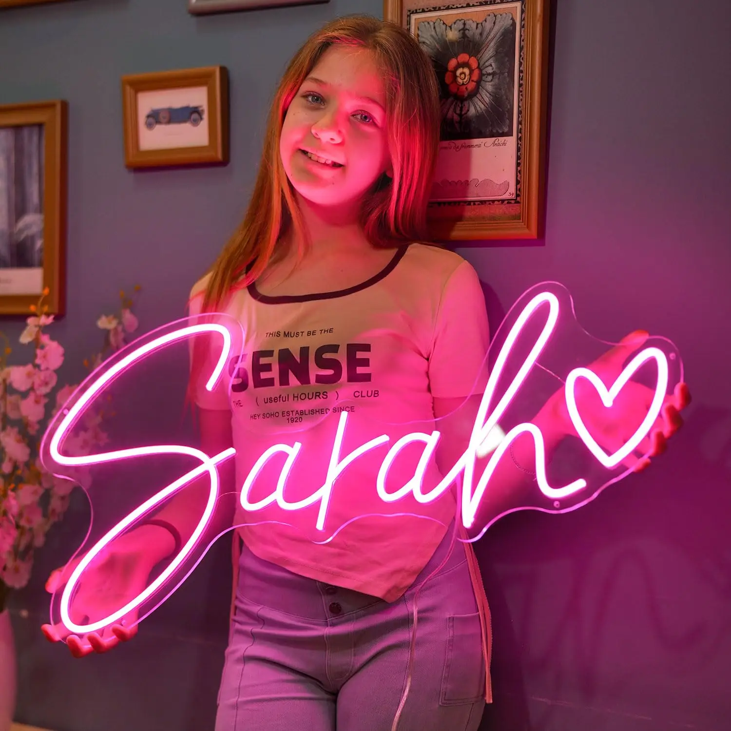 

Custom Neon Led Kids Name Neon Lights Aesthetic Room Decoration Bedroom Neon Led Sign Letters Personalized Gifts Wedding Supplie