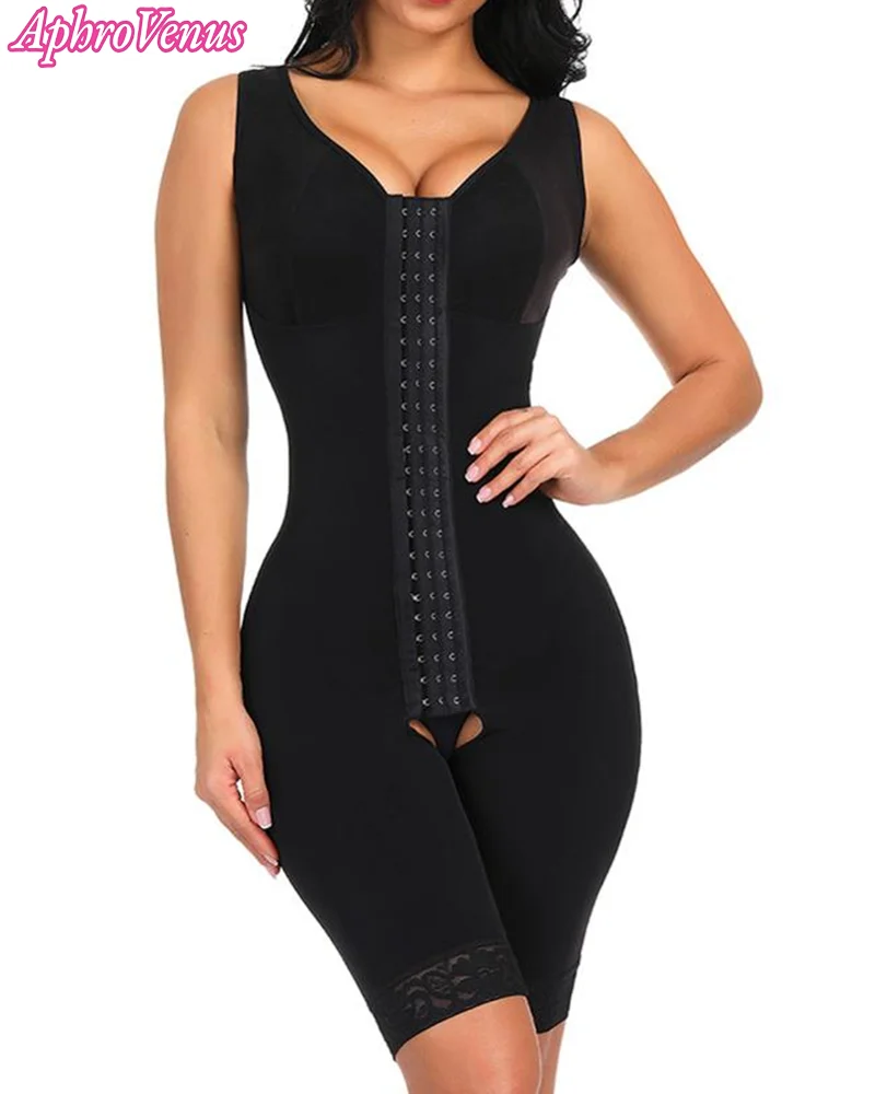 Fajas Colombianas Full Body Abdominal Control Waist Trainer Open-Bust Corset Sexy Slimming Butt Lifter Flat Belly Shapewear