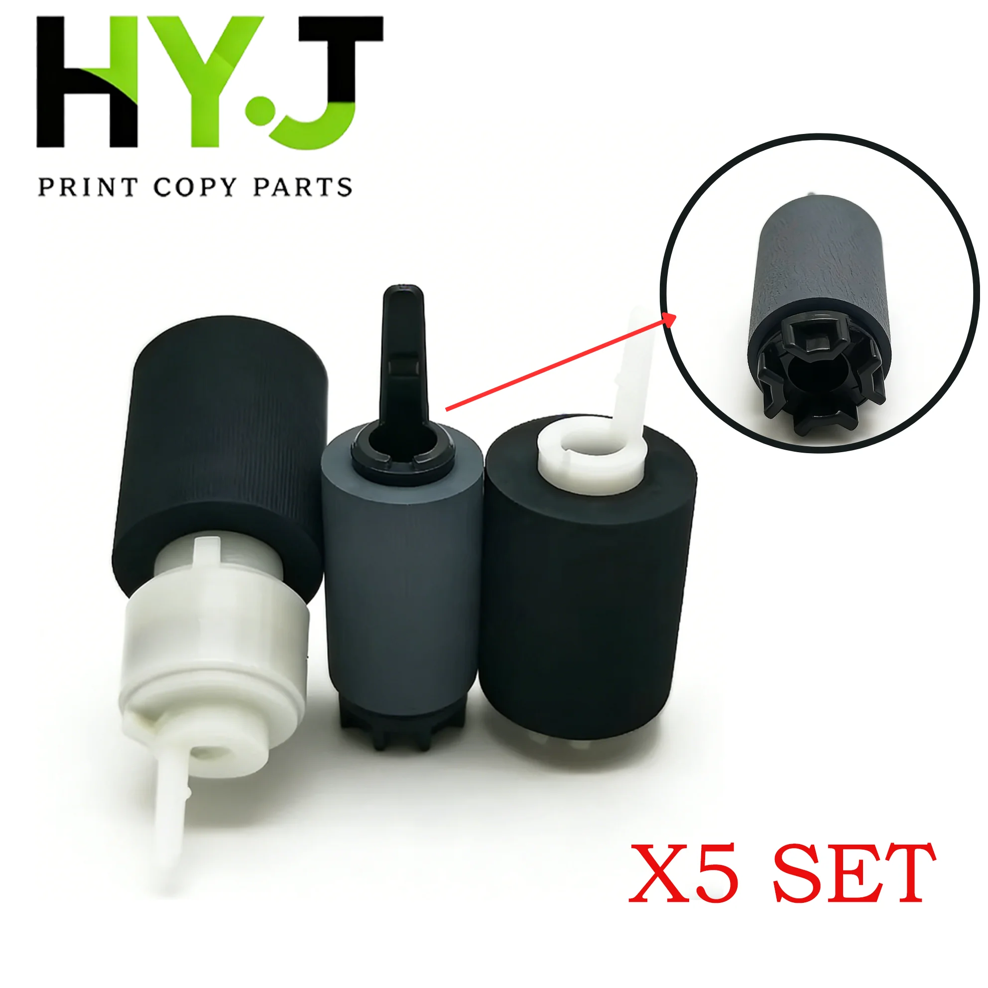5X OEM 302N406030 302ND94340 302ND94350 Pickup Feed Roller for Kyocera 4002i 5002i 6002i 4052ci 5052ci 6052ci Separation Roller