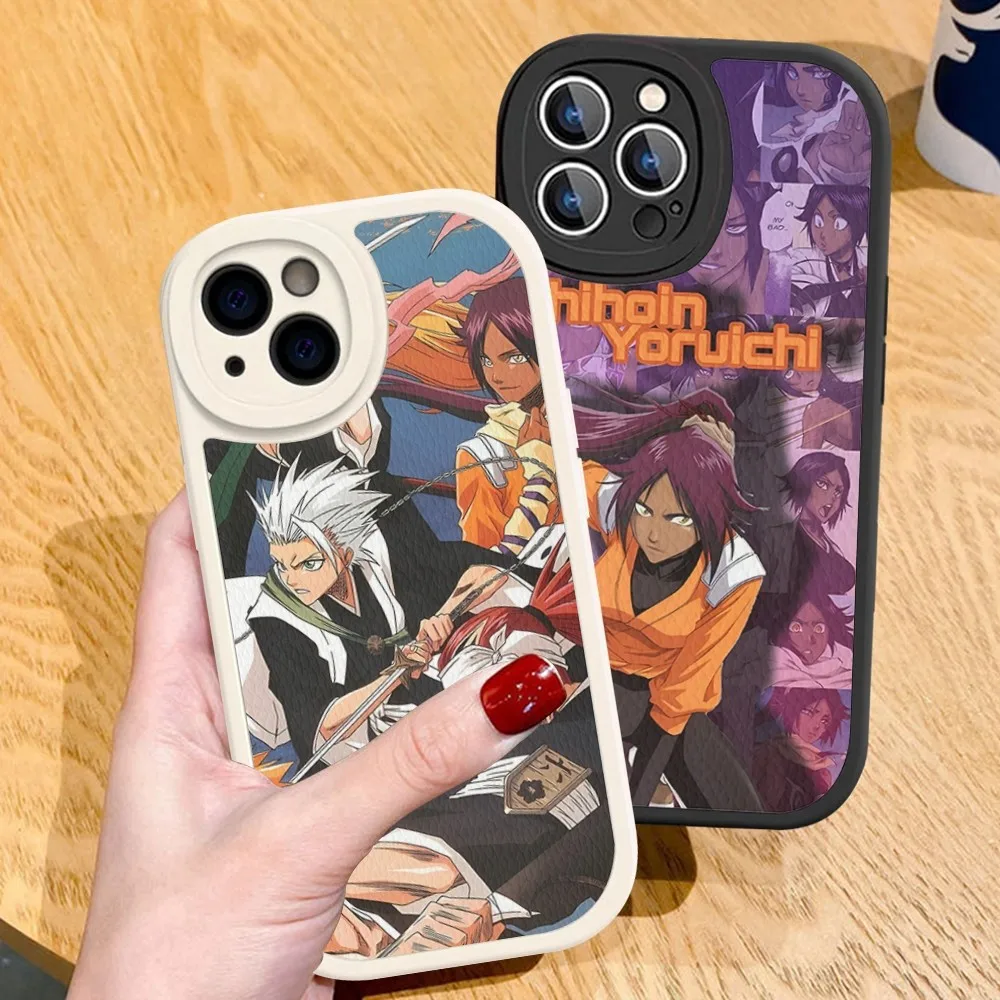 Anime Yoruichi Shihouin Bleach  Phone Case Hard Leather For iPhone 14 13 12 Mini 11 14 Pro Max Xs X Xr 7 8 Plus Fundas