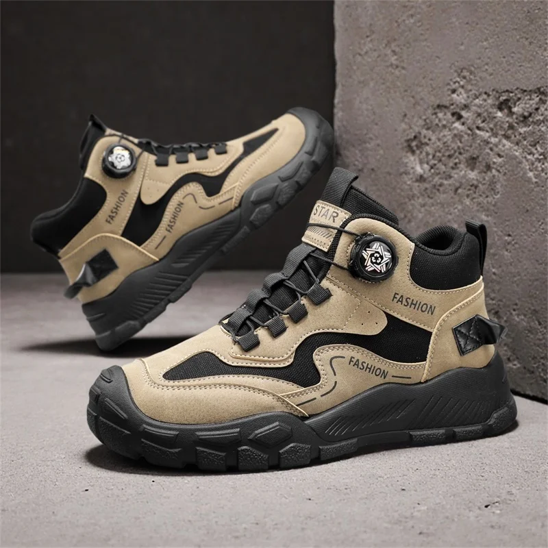 

Retro Men Boots Versatile Leather boots Autumn-Winter Men Casual Shoe Trend Man Shoes Outdoor Motorcycle Boot Zapatillas Hombre