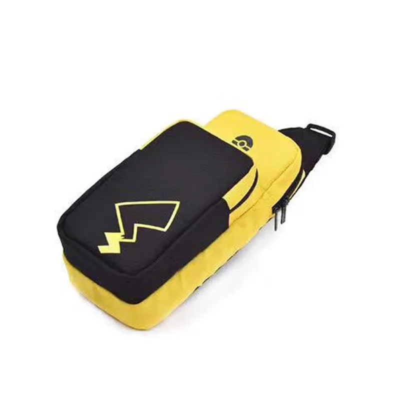 Pokemon Pikachu Crossbody Storage Chest Bag For Nintendo Switch Oled Travel Carry Case NS Lite Game Console Dock Backpack Pouch