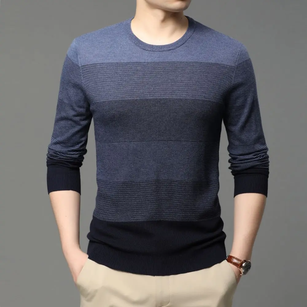 

COODRONY Men's Pullover Autumn Winter Sweater Fashion O-Neck Jumper Keep Warm Embroidery Casual Comfortable Male Sweater S6114