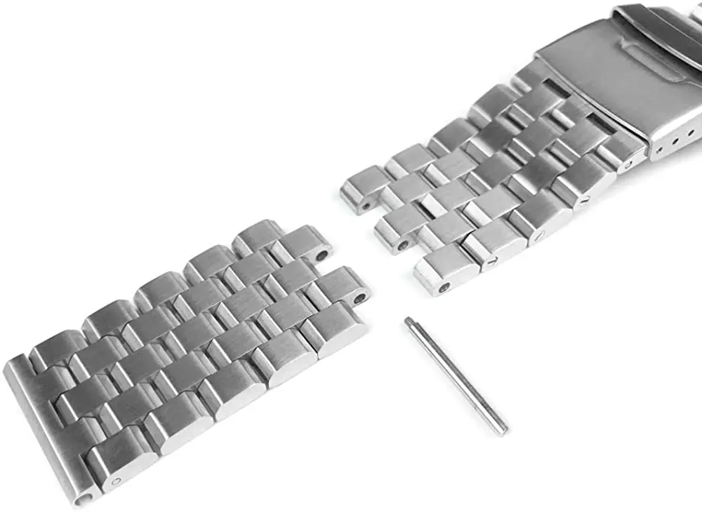 High Grade 5 Rows Engineer Cast Metal Watch Band Stainless Steel Bracelet Straps Replacement Screws Link 20mm/22mm/24mm/26mm