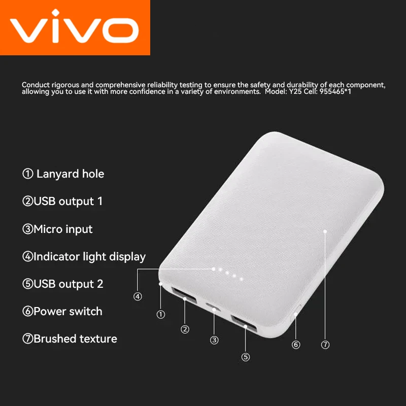 VIVO 30000mAh كبسولة قوة البنك شحن سريع المحمولة المحمول إمدادات الطاقة بطارية خارجية في حالات الطوارئ آيفون Xiaomi #6